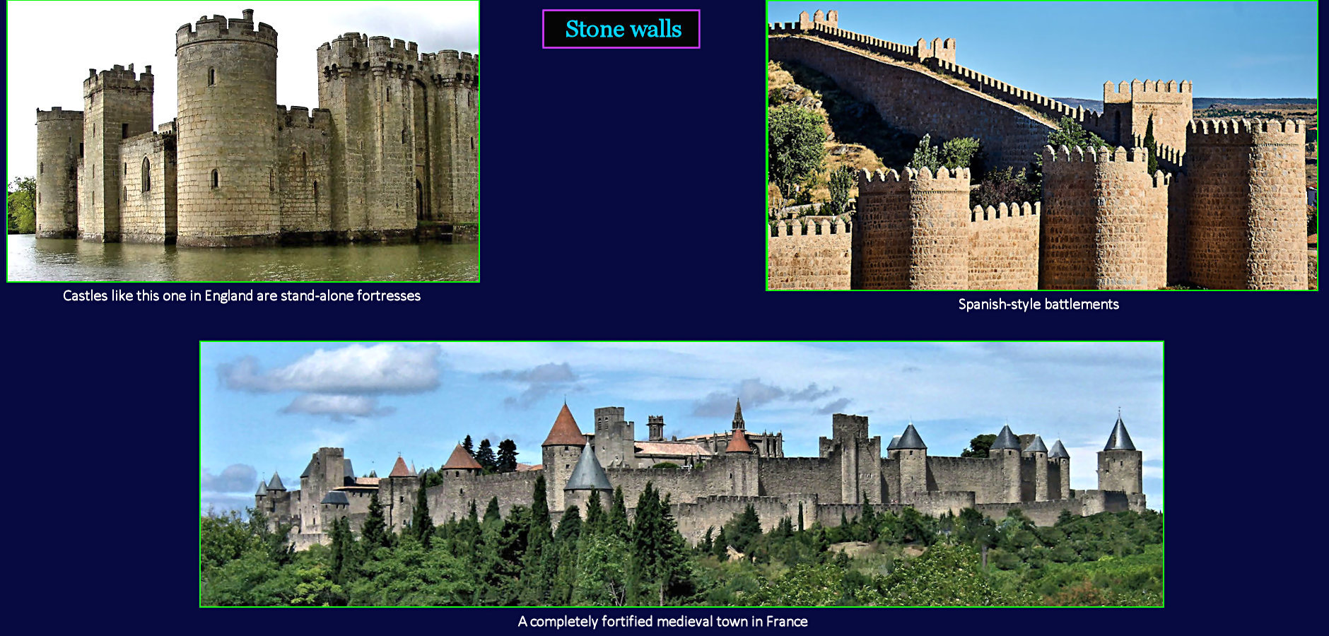 Castles and fortifications, 1200s